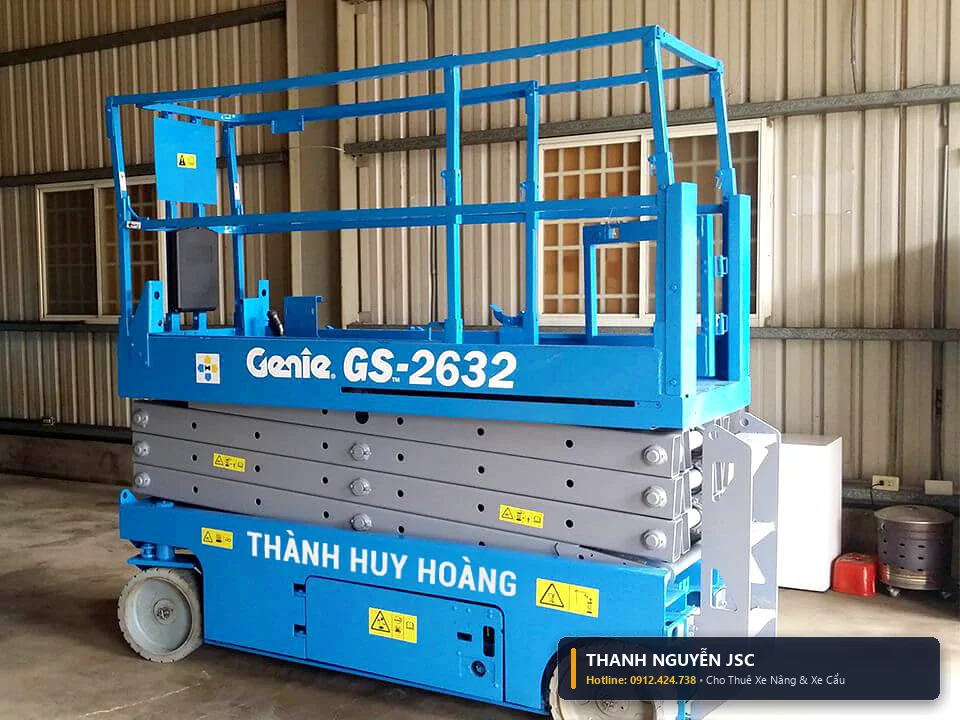 Xe nâng người cắt kéo Genie GS-2632 10m chính hãng - Thành Nguyên JSC
