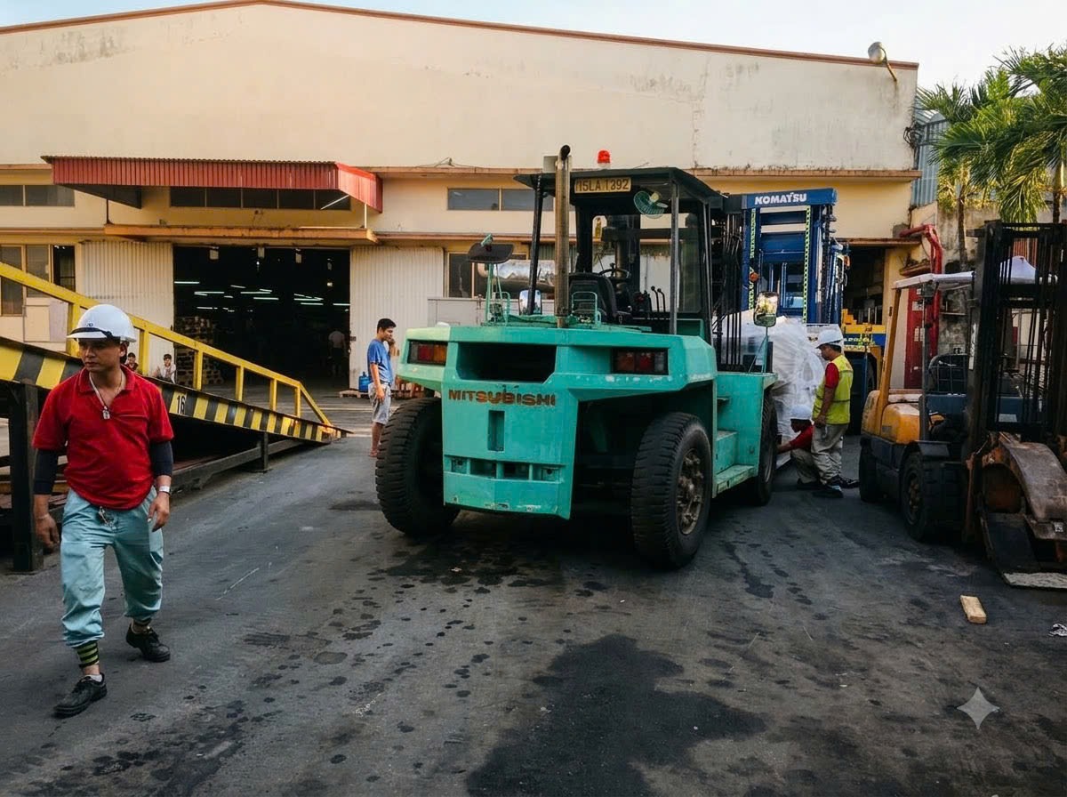 Rút ruột container bằng xe nâng hàng chuyên dụng tại KCN Quang Châu Bắc Giang 2 Rút ruột container bằng xe nâng hàng chuyên dụng tại KCN Quang Châu Bắc Giang 2